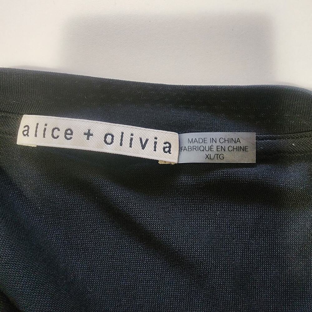 ALICE + OLIVIA
Dreema tiered lace combo Embroidered Tulle T-Shirt Womens XL - Picture 9 of 11